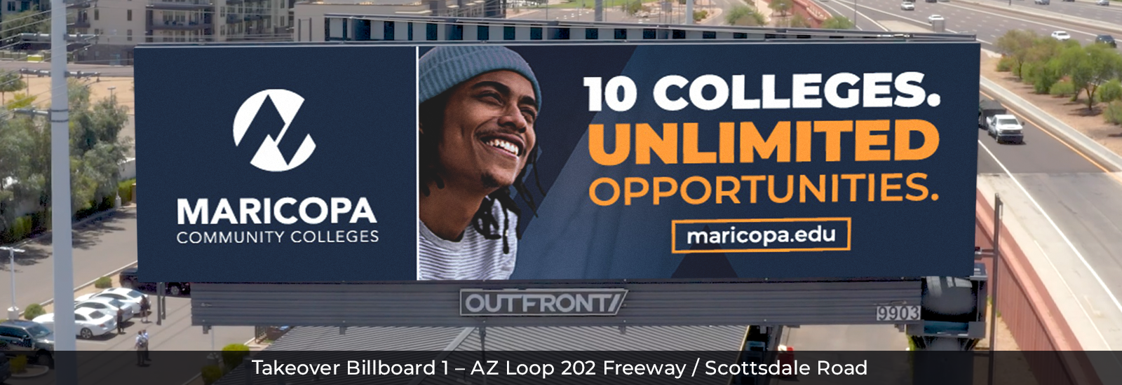 Takeover Billboard 1: AZ Loop 202 Freeway / Scottsdale Road