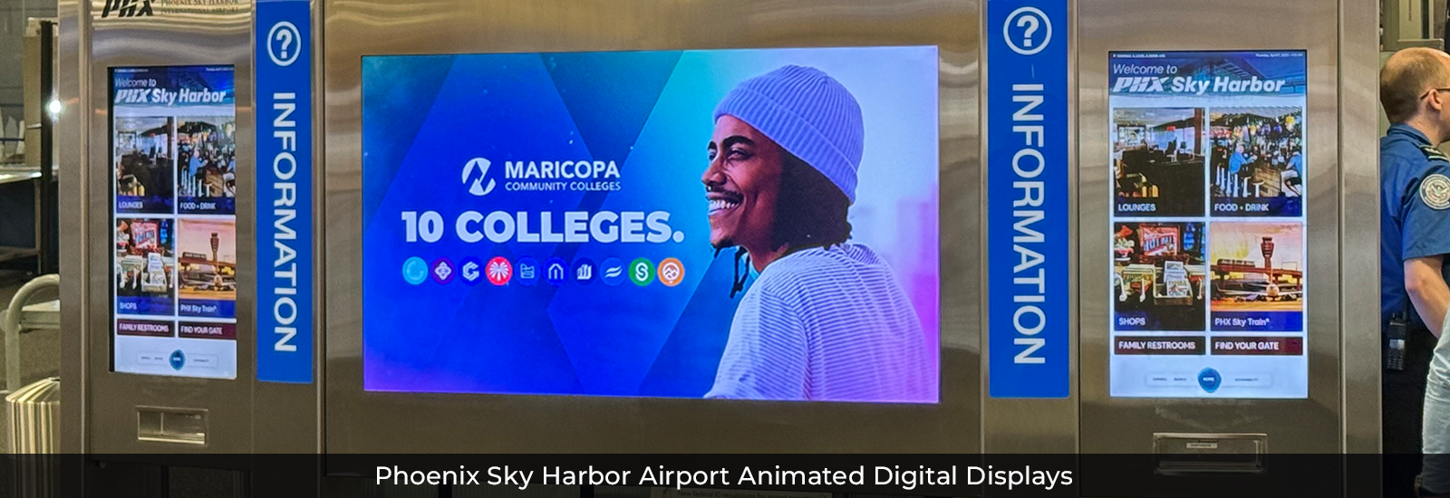 Phoenix Sky Harbor Airport Animated Digital Displays